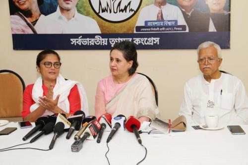 Sagarika Ghose campaigns for All India Trinamool Congress in Silchar, Assam.