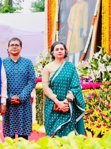 Sagarika Ghose attends Ambedkar Jayanti celebrations at Parliament House as official representative of All India Trinamool Congress