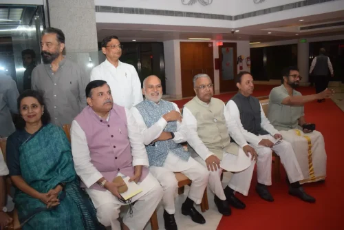 Sagarika Ghose participates in a Rajya Sabha Floor Leaders meeting with the new Vice President of India / Rajya Sabha Chairman on 7-10-2025