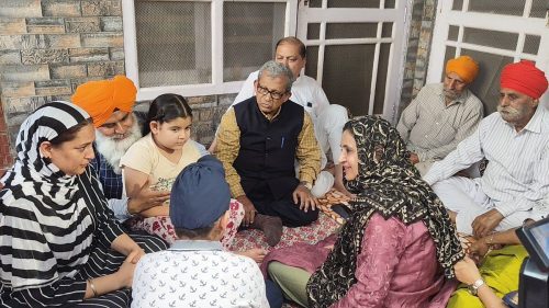 Sagarika Ghose with AITC delegation visits Poonch, Rajouri and border villages